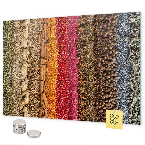 Magneetbord Rijen kruiden