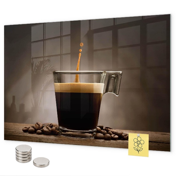 Magneetbord Een kopje koffie