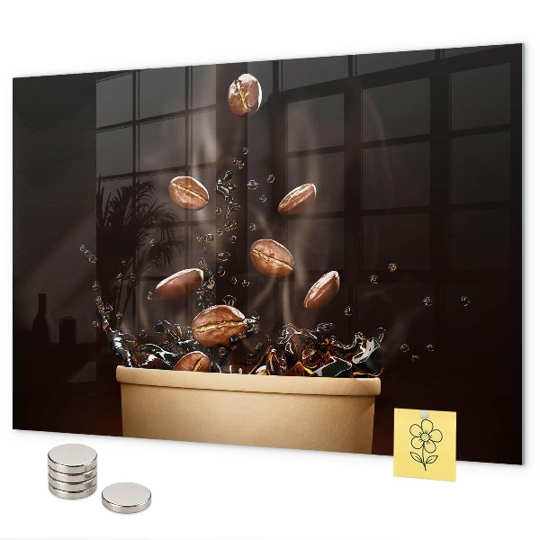 Magneetbord Warme koffie