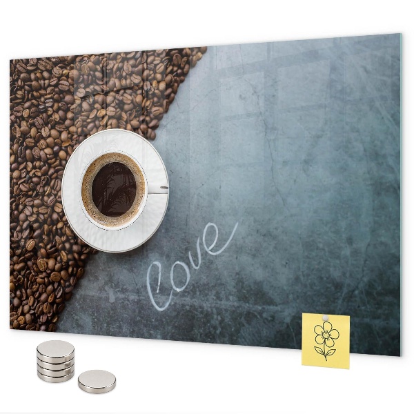 Magnetisch bord Een kopje koffie
