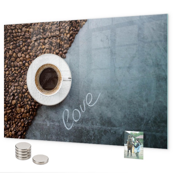 Magnetisch bord Een kopje koffie