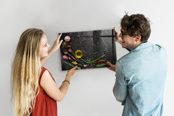 Magneetbord Specerijen op het aanrecht