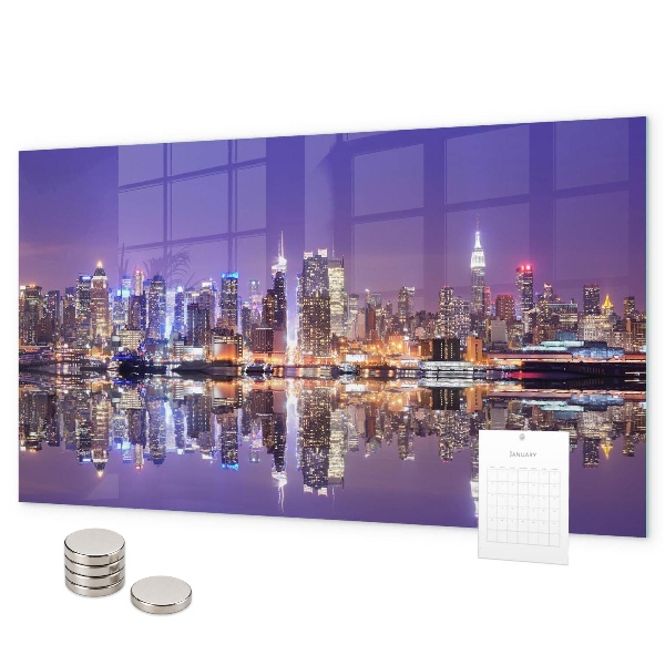 Magneetbord New York 's nachts