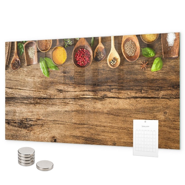 Magnetisch bord Theelepels kruiden