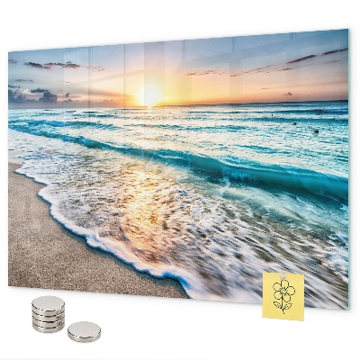 Magneetbord Zeezand op het strand