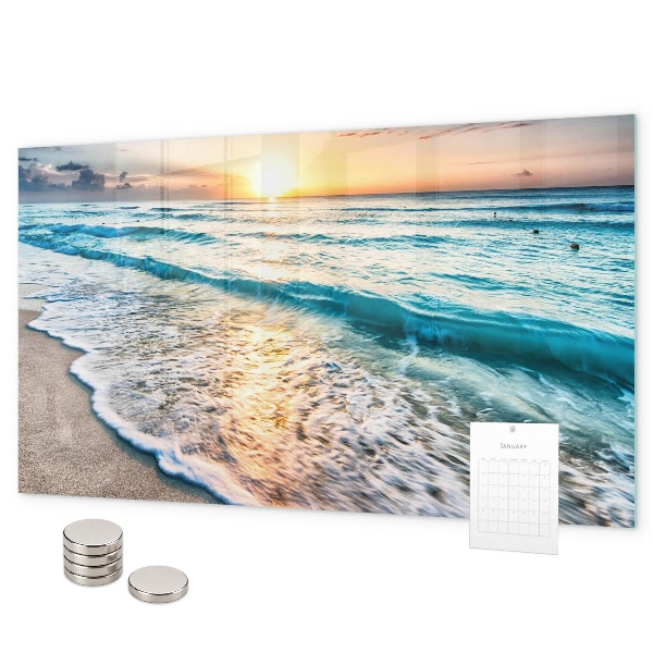 Magneetbord Zeezand op het strand