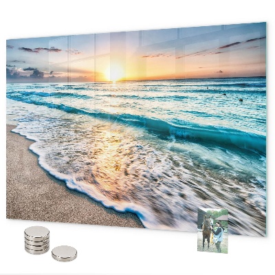 Magneetbord Zeezand op het strand