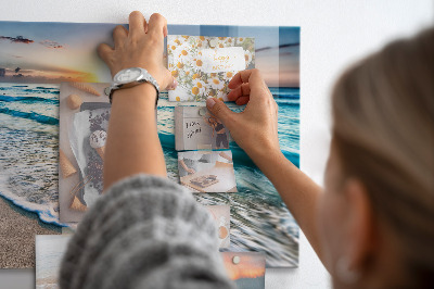 Magneetbord Zeezand op het strand