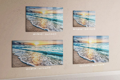 Magneetbord Zeezand op het strand