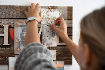 Magnetisch bord Het opschrift