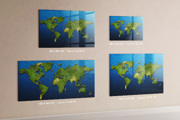 Magneetbord Wereldkaart