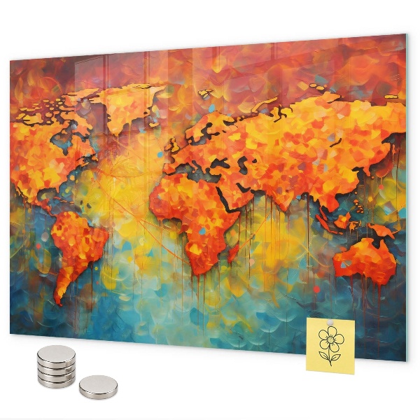 Decoratieve wereldkaart