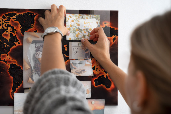 Magneetbord Wereldkaart