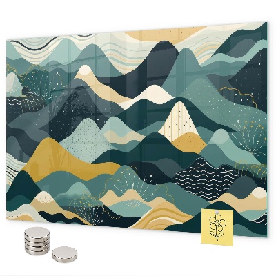 Magnetisch bord Illustratieve bergen