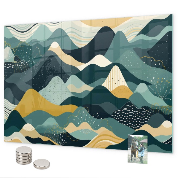 Magnetisch bord Illustratieve bergen