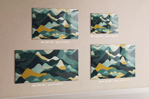 Magnetisch bord Illustratieve bergen