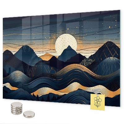 Magneetbord Zonsonderganglandschap