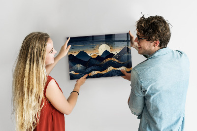 Magneetbord Zonsonderganglandschap