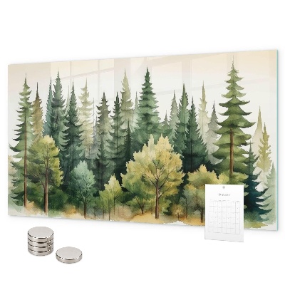 Magneetbord Boslandschap