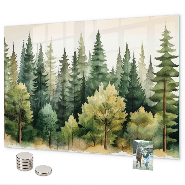 Magneetbord Boslandschap