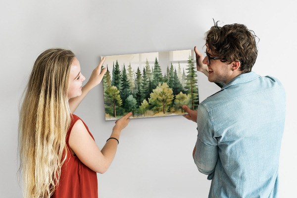 Magneetbord Boslandschap