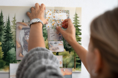 Magneetbord Boslandschap