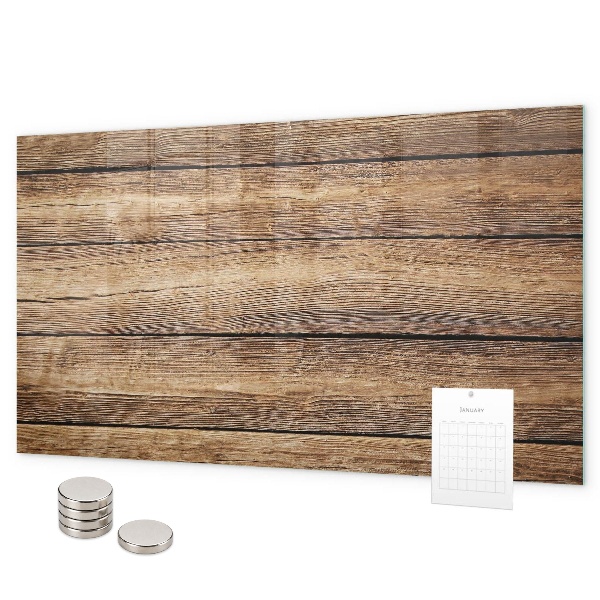 Magnetisch bord Houten planken