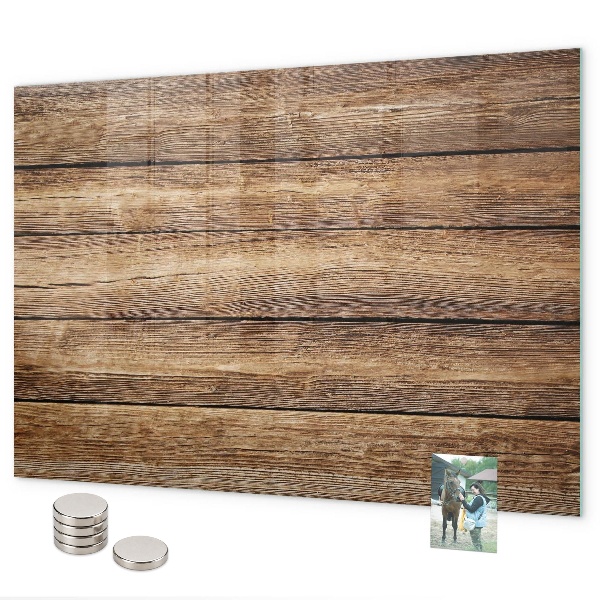 Magnetisch bord Houten planken