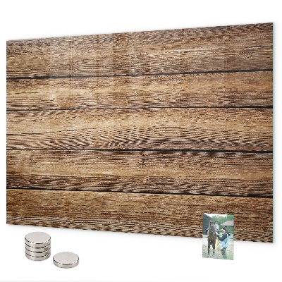 Magnetisch bord Houten planken