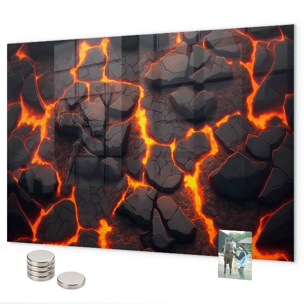 Magnetisch bord Lava-vulkaan