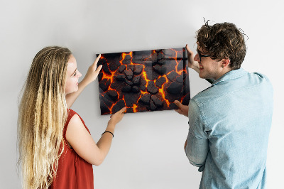 Magnetisch bord Lava-vulkaan