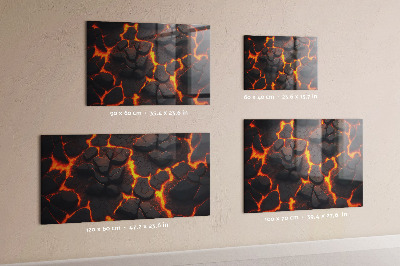 Magnetisch bord Lava-vulkaan