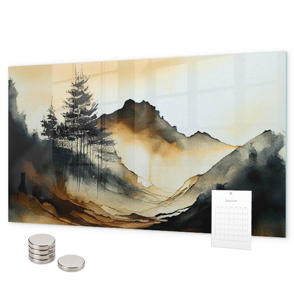 Magneetbord Abstract landschap