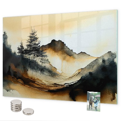 Magneetbord Abstract landschap
