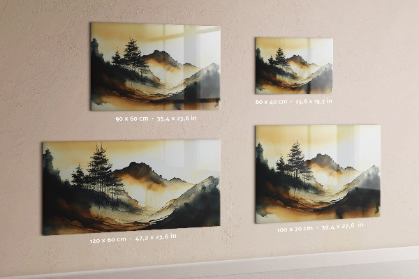 Magneetbord Abstract landschap