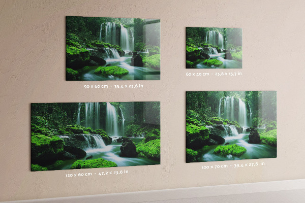 Magnetisch bord Waterval tussen het mos