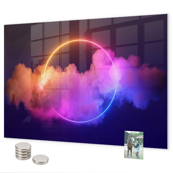 Magneetbord 3D rookabstractie