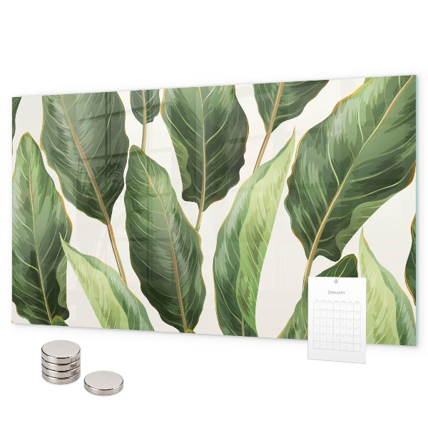 Magnetisch bord Palmbladeren