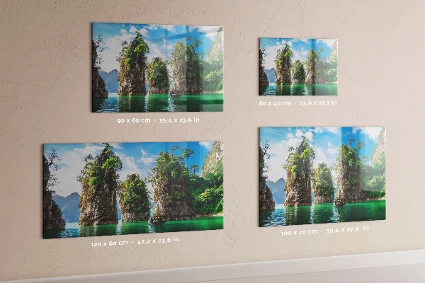 Magneetbord Bomen aan het meer, natuur