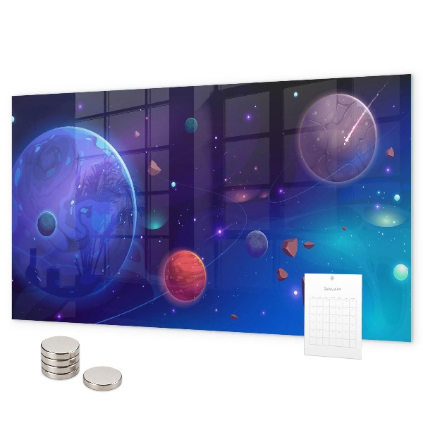 Magnetisch bord Melkwegstelsel van planeten