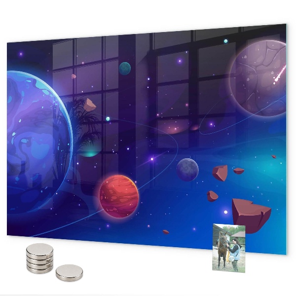 Magnetisch bord Melkwegstelsel van planeten