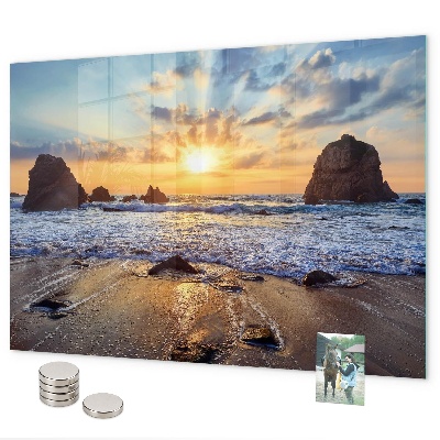 Magnetisch bord Zonsondergang op het strand