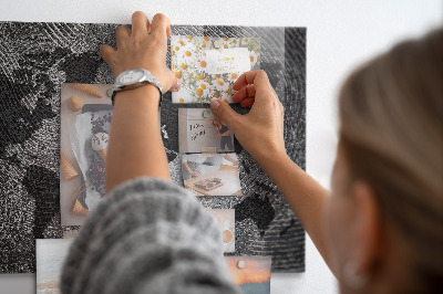 Magnetisch bord Concrete wereldkaart