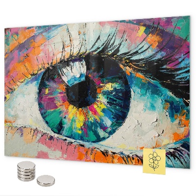 Magnetisch bord De pupil van het menselijk oog