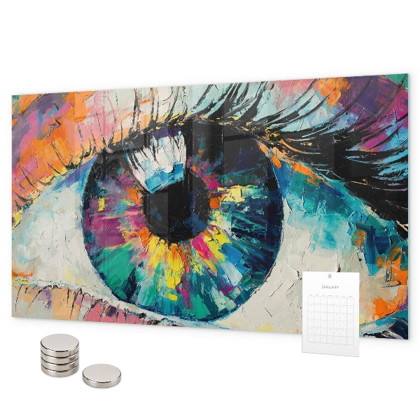 Magnetisch bord De pupil van het menselijk oog