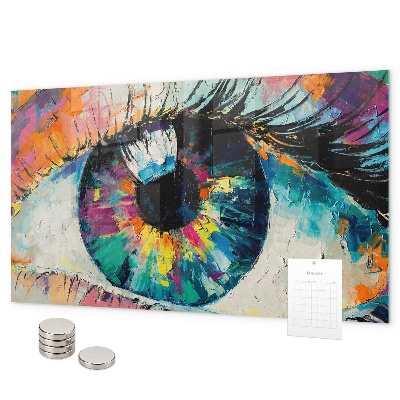 Magnetisch bord De pupil van het menselijk oog