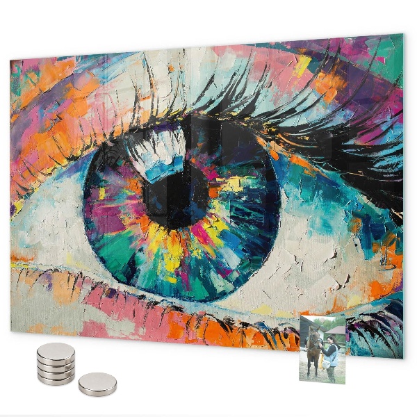Magnetisch bord De pupil van het menselijk oog