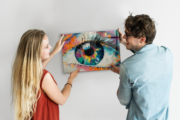 Magnetisch bord De pupil van het menselijk oog