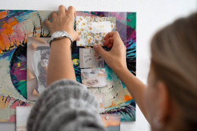 Magnetisch bord De pupil van het menselijk oog