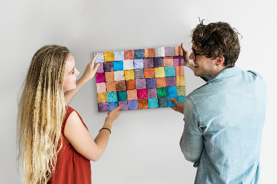 Magneetbord Houten kubussen
